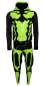 Preview: Tactical Game Suit black lime-green(1)